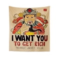thumbnail image 1 of Tapiz de pared Rich Get You To para colgar en la pared, 100 x 75 cm, 1 of 3