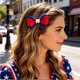 thumbnail image 5 of Independence Day Bow Hair Clip Accessory Holiday Party Red White Blue Star Striped Flag Hair Accessory Side Clip, 5 of 6