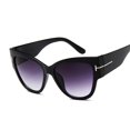 thumbnail image 1 of Gafas De Sol De ojo De gato para mujer, marca Vintage, tonos negros, gafas De Sol con degradado, gafas De Sol femeninas geniales De diseñador De una pieza, gafas De Sol femeninas Tan Jianjun unisex, 1 of 2