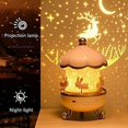 thumbnail image 4 of Hyknon Night Light Dreamy Sky Projection Lamp Led Romantic Bluetooth Music Box Rotating Night Light Led Lights Portable Table Bedside Lamp, 4 of 5