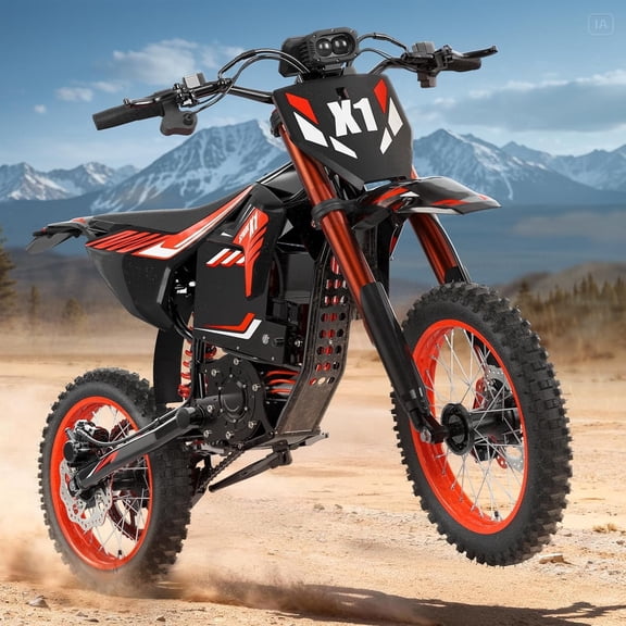 COSWHEEL R19 6000W Peak 50MPH Electric Dirt Bike for Adults,72V 40Ah ...