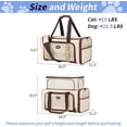 thumbnail image 2 of Expandable Pet Carrier for Cats & Dogs, Airline Approved Cat Carrier, Large Travel Bag with Extra Large Foldable Mat, 2 of 6