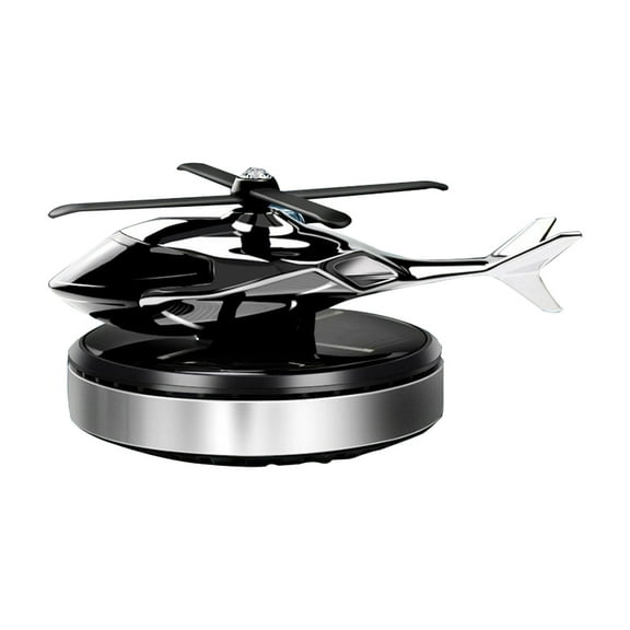 Car Air Freshener, Helicopter Solar Energy Rotating Aromatherapy Aviation Al Alloy Diffuser, Interior Decoration Accessories Diffuser for Car and Home