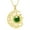 B-Green, variant on Crescent Necklace for Women 18K Gold Plated Moon and Sun Pendant with Natural Turquoise Stone Christmas Birthday Jewelry Gifts for Women