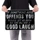 thumbnail image 4 of Placa Metal Vintage Good Laugh Pintura Hierro Rectangular Arte La Pared Decor40x30cm, 4 of 9