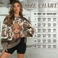 thumbnail image 6 of Xoenoiee Highland Cattle Print Women Sweatshirts Pullover Fleece Comfort Fall Loose Outfits Fashion Long Sleeve Athletic Tops with Pockets, Size S, 6 of 7