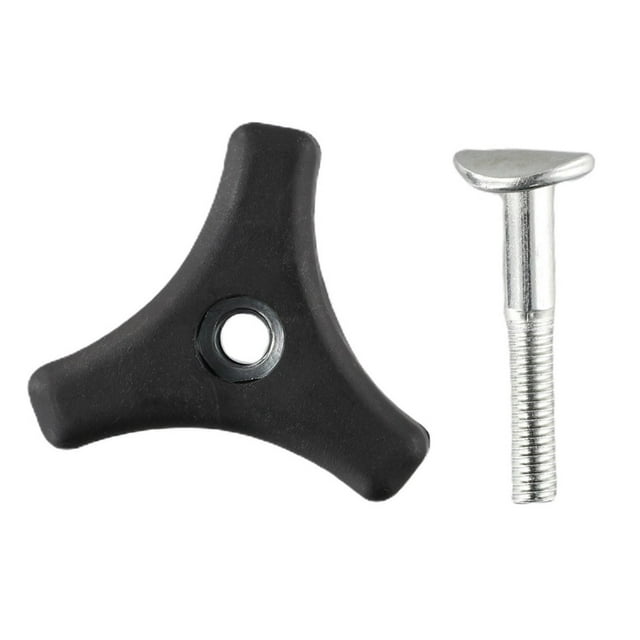 2Pcs/Set Triangle Handle Knob Nut Screw Bolt Kit Fasteners Replacement For Lawn Mower Garden Power Tools Accessories