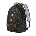 thumbnail image 2 of Sun and Circle Gothic Pattern Backpack for School, Cute School Bag with Adjustable Shoulder Straps and Padded Back, 15.3"x11"x6.7", 2 of 5