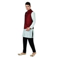 thumbnail image 3 of Sonakshi Fashion Men's Brocade Waistcoat Bandhgala Festive Jacquard Nehru Jacket, 3 of 6