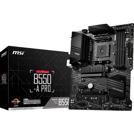 Open Box MSI ProSeries Motherboard PCIe SATA ATX AMD B550-A-PRO