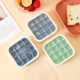 thumbnail image 4 of facefd 16 Grids Ice Cube Tray Square Shaped Molds with Lids Plastic Reusable Moulds Washable Kitchen Iced Makers DIY Making Green, 4 of 6