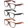 thumbnail image 2 of 3 Pack Oversized Big Frame Bifocal Lens Men Reading Glasses, Black, Brown & Tortoise +1.50, 2 of 2