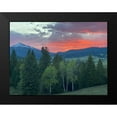 thumbnail image 2 of Coppel, Anna 14x12 Black Modern Framed Museum Art Print Titled - Sunset View From The Cabin, 2 of 5