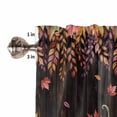 thumbnail image 5 of Valances for Windows Thanksgiving Pumpkin Rod Pocket Cafe Window Treatments Valance Curtains for Kitchen Bathroom Laundry Basement Windows 42"x18", 5 of 6