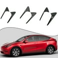 thumbnail image 2 of Rooha For Tesla New Model 3 Highland 2024 Side Camera Cover Lens Protector Black White Red Shiny Matte Carbon Fiber Pattern, 2 of 9