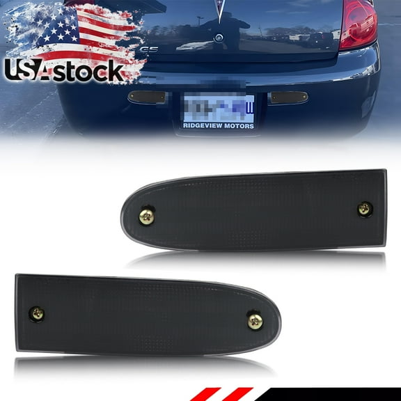 2PCS Smoked Lens Rear Bumper Reflector Lights Tail Light Rear Light Brake Lights Backup Lights Reverse Light Cover Shells For 2000 2001 2002 2003 2004 2005 2006 2007 2008 2009 G5 Monte Carlo No bulb