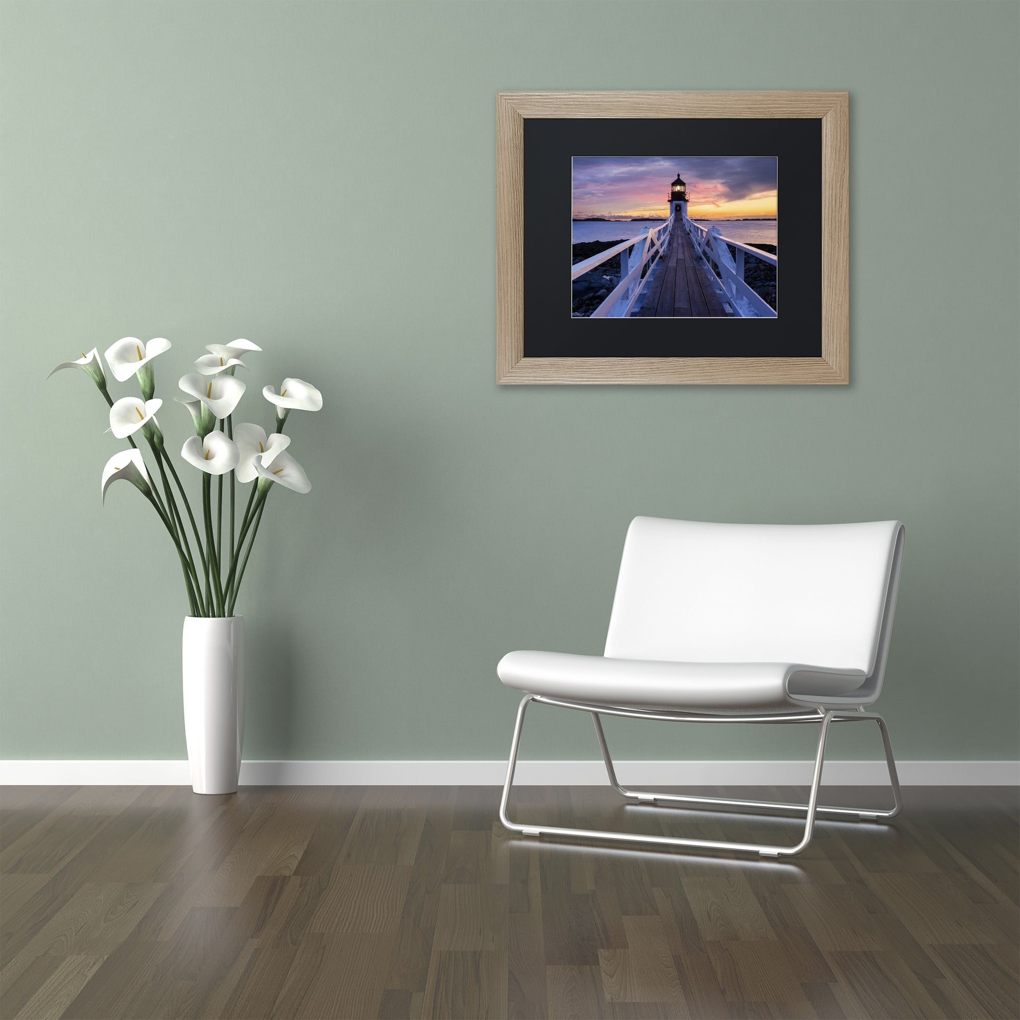 Trademark Fine Art "December Hues" Canvas Art by Michael Blanchette Photography Black Matte, Birch Frame
