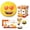 Emoji, variant on Miraball Maxi Surprise Box, Kitties - MEGA Plush Toy with Hidden Surprises & Playable Blind Box - 10" Soft Plush, Fun Playscape for Kids - Ideal Gift for Birthdays, Holidays & Parties