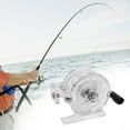 thumbnail image 6 of harayaa Ice Fishing Reel Anti Slip Baitcaster Reel for Raft Fishing Lakes Freshwater White L, 6 of 9