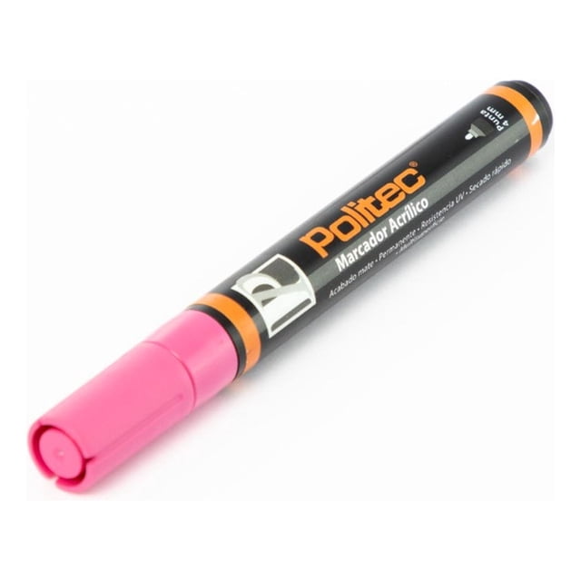 Marcador Acrilico Politec Serie 300 4mm Blanco de Titanio #301 rosa