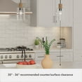 thumbnail image 5 of Hunter - Vanning 1-light Noble Bronze, Mini Pendant Light, Dimmable, Boho Style, Cylinder Shaped, for Bedrooms, Dining, Living Rooms - 13110, 5 of 7