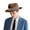 Coffee, variant on Panama Straw Fedora Hat for Men Breathable Lightweight Woven Sun Hat Classic Business Casual Summer Cap for Outdoor Commute Travel,M