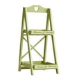 thumbnail image 2 of S SERENABLE 2-tier Folding Storage Shelves Camping Rack for Laundry Room Bathroom Office Green, 2 of 9