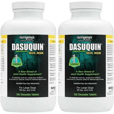 Dasuquin w/ MSM for Large Dogs 150 Chew Tabs-- 2 Pack