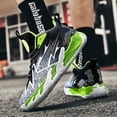 thumbnail image 4 of Men's Thick-Soled Wear- Basketball Shoes, Trendy  Color-Blocked Breathable Sneakers, Fashionable and Versatile,  and Comfortable Running Shoes, Jogging Shoes, 4 of 8