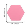 thumbnail image 4 of Raindrops 10Pcs Pink Felt Board for School and Office Decor 4.72x4.72in, 4 of 6
