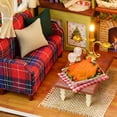 thumbnail image 3 of Carevas DIY Christmas Miniature 3D Wooden Dollhouse, 3 of 7