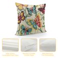 thumbnail image 4 of Nawypu Butterfly Spring Summer Decorative Throw Pillow Covers, Colorful Stripes Polka Dots Porch Patio Outdoor Pillowcase, Hope Faith Rainbow Seasonal Cushion Case Home Decor, 4 of 5