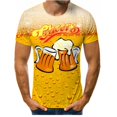 thumbnail image 1 of Camiseta Con Estampado De Festival De Cerveza Para Hombres Divertida Novedad O-Cuello Manga Corta Verano Unisex Moda Callejera Ropa Top, 1 of 4