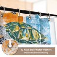 thumbnail image 4 of BZSMCE 4PCS Turtle Escape Shower Curtain Set Bathroom Decorative Set, 4 of 8