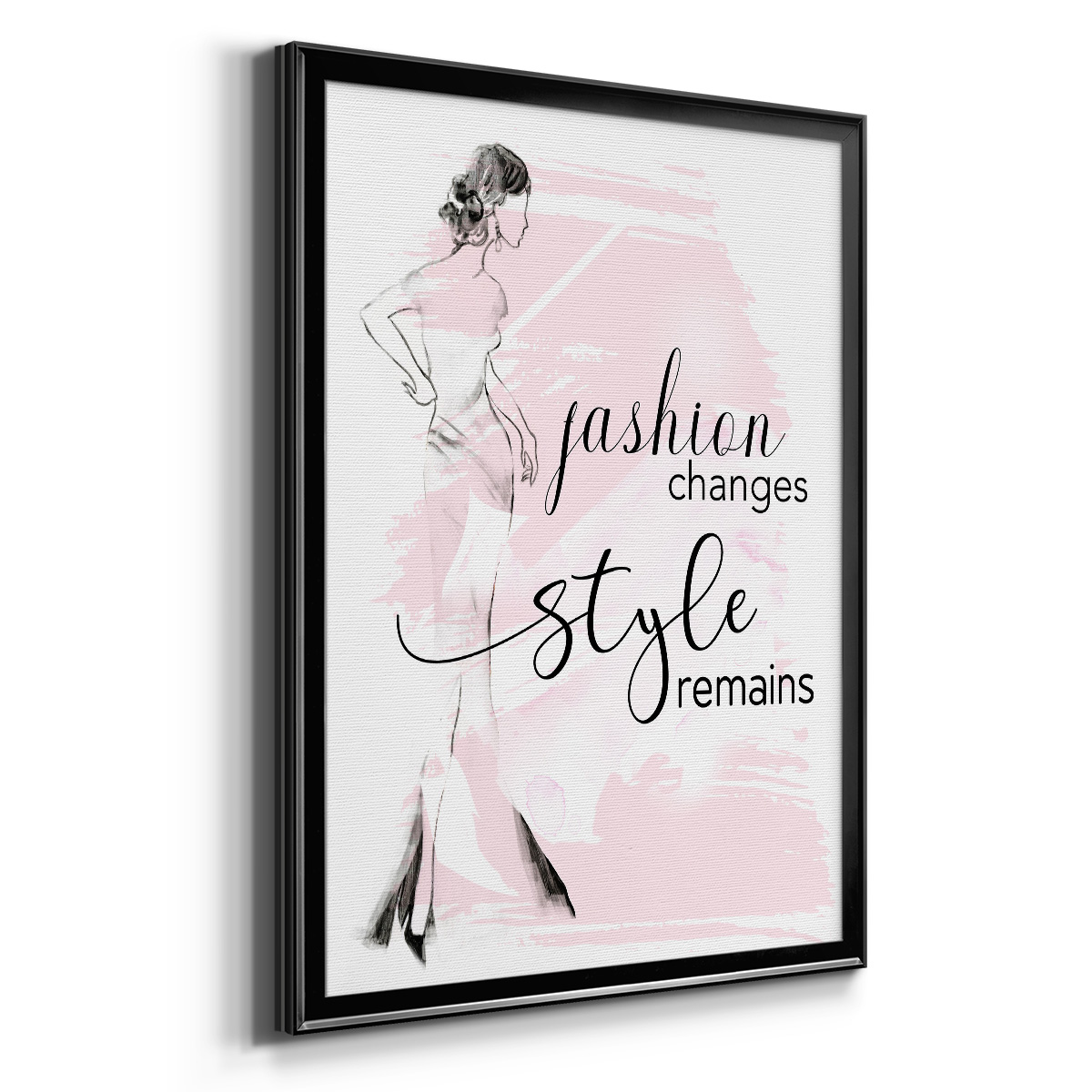 Fashion Changes Style Remains Premium Framed Print - Ready to Hang
