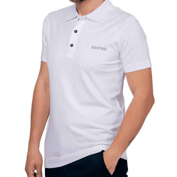 Men's Quick-Dry Golf Polo Shirt- Cotton Polyester Blend Shirt