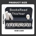 thumbnail image 3 of Luluganb Books Read This Year Sign, Bookshelf Decor & Tracker, Reading Challenge Display for Bookshelves, Practical Reading Accessories for Readers, Teachers, Writers, Library Decor,Brown, 3 of 6
