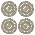 thumbnail image 1 of Heritage Lace CES-0600NA-S 6 in. Crochet Envie Napperon Rond - Naturel - Lot de 4, 1 of 1