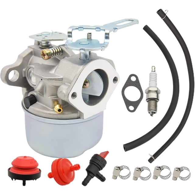 Complete Carburetor Replacement Kit for Tecumseh Snowblowers (5HP/4HP) - Compatible with Toro 421/521/524/622 & MTD Models - Includes Spark Plug, Fuel Line, Primer Bulb & Gaskets (Replaces 640084)