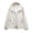 Beige, variant on Oversized Hooded Jacket for Women, Lightweight Zip Up Short Style, Casual Spring Fall Outerwear, 1 Piece, M-5XL, Plus Size Friendly