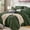 Dark Green-Full, variant on Navy Queen Bed-in-a-Bag 7-piece Pre-washed Crinkled Texture All Season Bedding Set