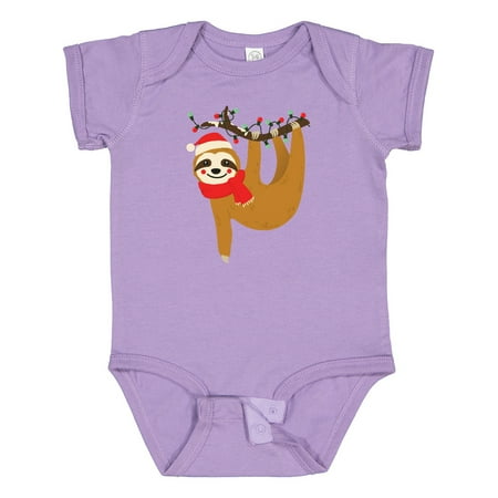 

Inktastic Christmas Sloth Gift Baby Boy or Baby Girl Bodysuit