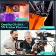 thumbnail image 4 of Creality 3D Printing Silk PLA Filament 3D Printer Gold Silver Shiny Filaments 1.75mm Neatly Wound Dimensional Accuracy +/- 0.03 mm Silk Smooth Printing 2.2lbs for Most 3D Printers, 4 of 5