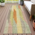 thumbnail image 6 of Addison Rugs Chantille Indoor/Outdoor Transitional Stripes Gold Machine Washable Runner Rug, 2'3" x 7'6", 6 of 7