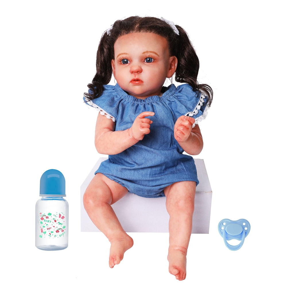 Look Real Baby Born 22inch Reborn Baby Doll Baby Reborn Dolls for Girls and Children 