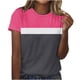 thumbnail image 1 of Fiudx Liquidación de Ahorros de Verano Blusa de Manga Corta Estampada a La Moda para Mujer, Blusas Informales con Cuello Redondo, 1 of 2