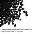 thumbnail image 4 of Uxcell 250g/0.55lb 3-6mm Glass Stones Pebbles Decor for Vase Filler Aquarium, Black, 4 of 6