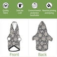 thumbnail image 6 of Fotbe Sparkling Snowflakes Print Small Dog Sweater Hoodies Pet Grey Hooded Soft Fleece Sweatshirts with Pocket Fall Winter Puppy Cat Sweaters Warm Clothes-Small, 6 of 7