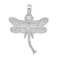 thumbnail image 3 of Finest Gold Sterling Silver Polished Filigree Wing Dragonfly Pendant, 3 of 3