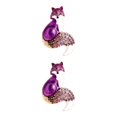 thumbnail image 2 of Guardoinrt Mignonne Broche Émaillée en Strass Bijoux pour Garçons Femmes Violet 52x35mm 2Set, 2 of 6